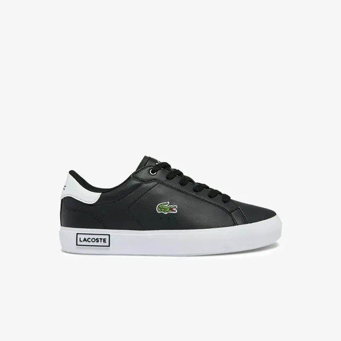 Shoes and Accessories Kids Lacoste Juniors039 Powercourt Sneakers Blackwhite 312