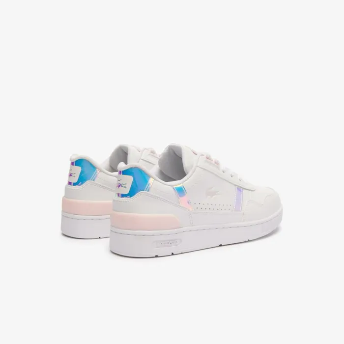 Shoes and Accessories Kids Lacoste Juniors039 TClip Sneakers Whtlt Pink 1y9