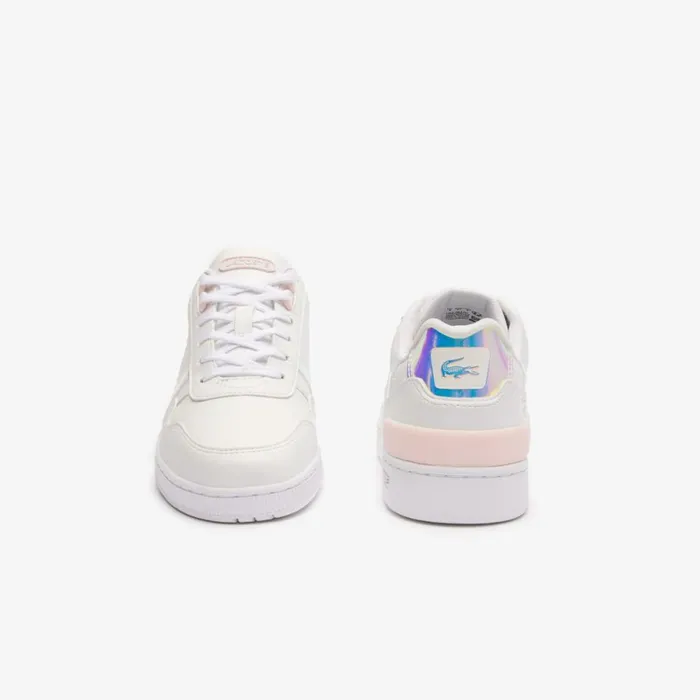 Shoes and Accessories Kids Lacoste Juniors039 TClip Sneakers Whtlt Pink 1y9