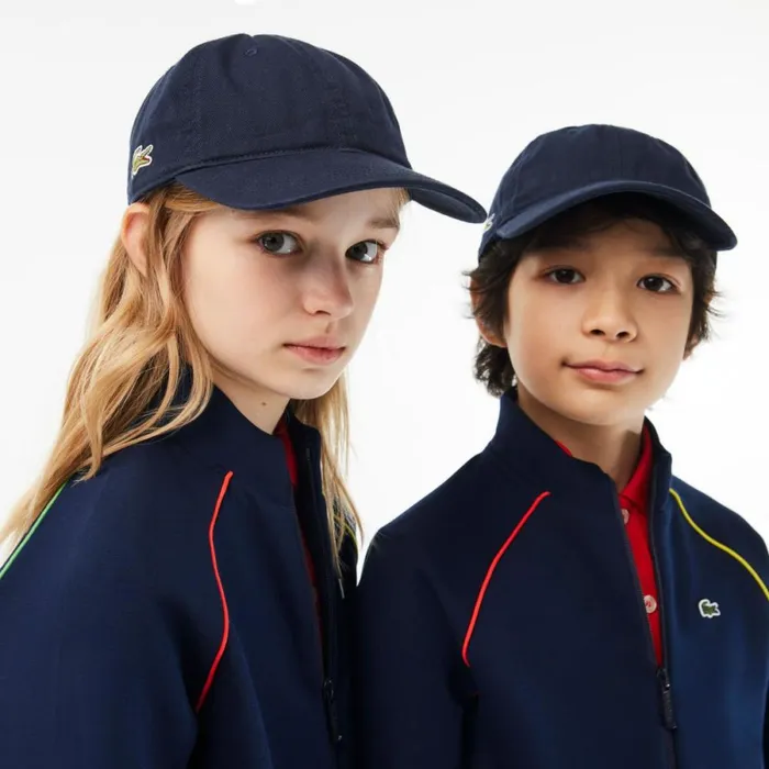 Shoes and Accessories Kids Lacoste Kids039 Solid Gabardine Cap Navy Blue 166