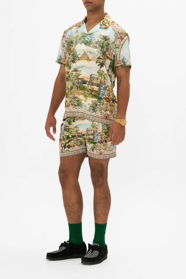 SHORT SLEEVE CAMP COLLARED SHIRT VIEWS OF THE VALLEY Views Of The Valley Mens Camilla Shirts