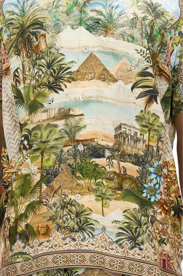 SHORT SLEEVE CAMP COLLARED SHIRT VIEWS OF THE VALLEY Views Of The Valley Mens Camilla Shirts
