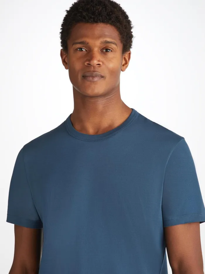 Short Sleeve TShirts Men Derek Rose TShirt Barny Pima Cotton Denim