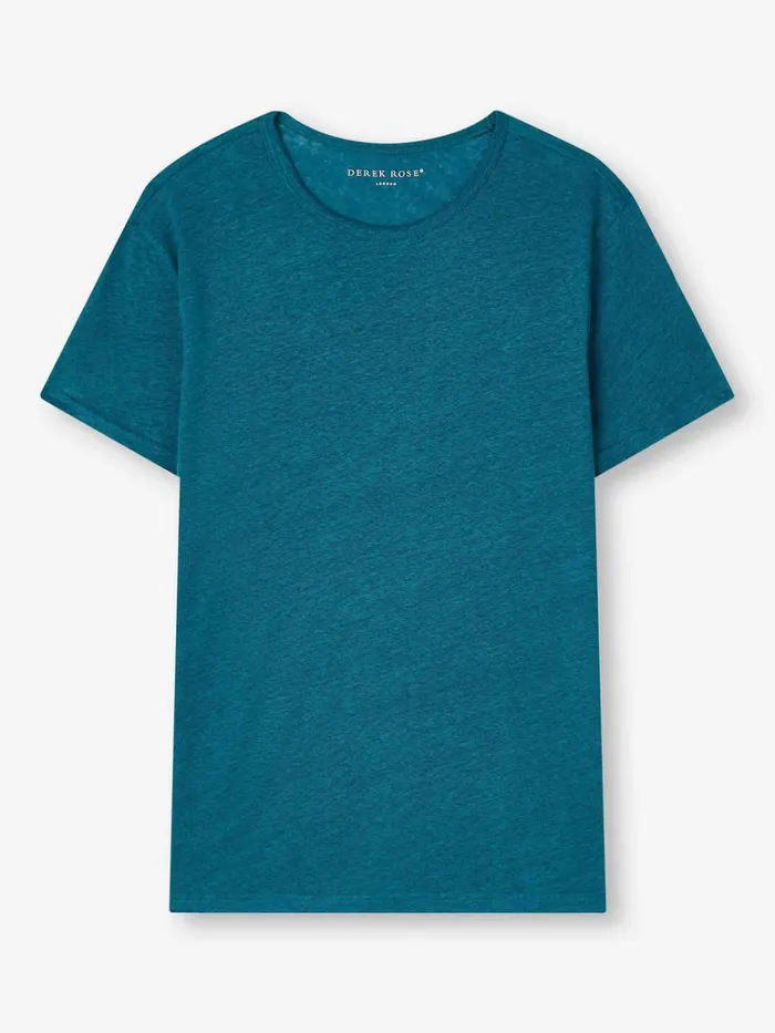 Short Sleeve TShirts Men Derek Rose TShirt Jordan Linen Teal