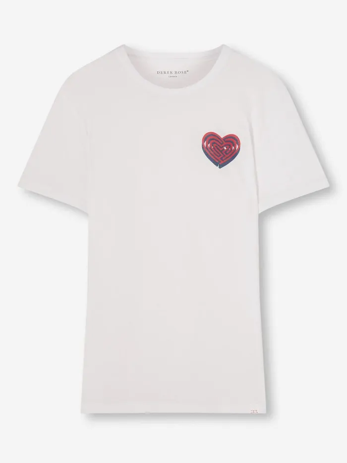Short Sleeve TShirts Men Derek Rose TShirt Ripley 21 Pima Cotton White