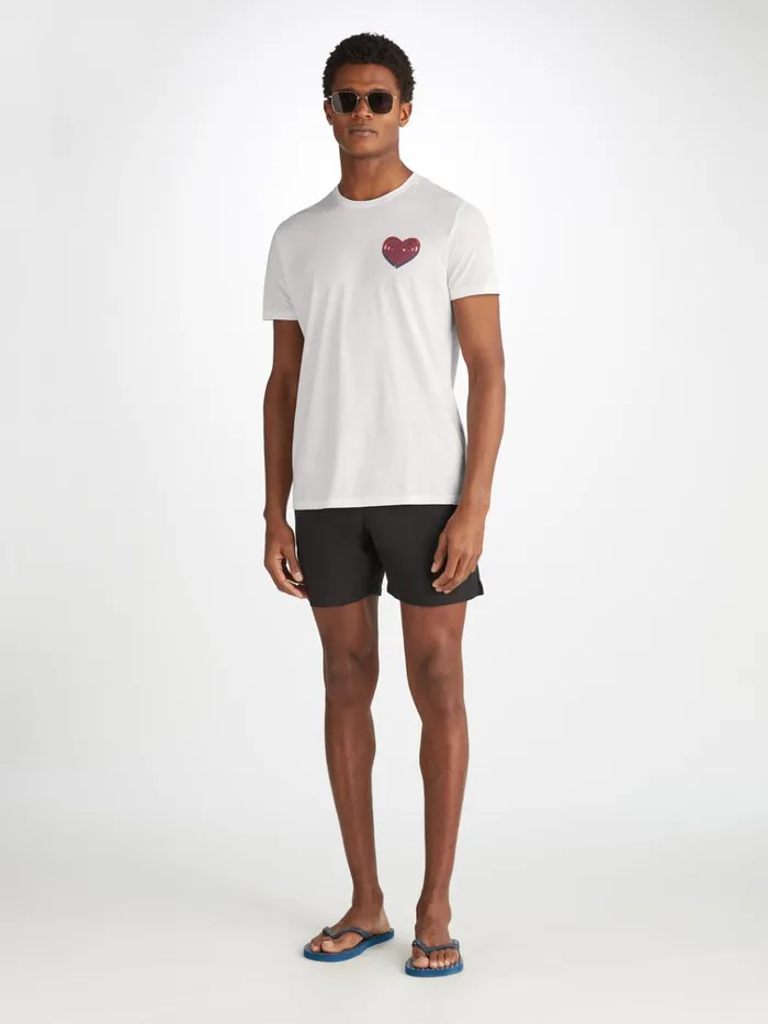 Short Sleeve TShirts Men Derek Rose TShirt Ripley 21 Pima Cotton White