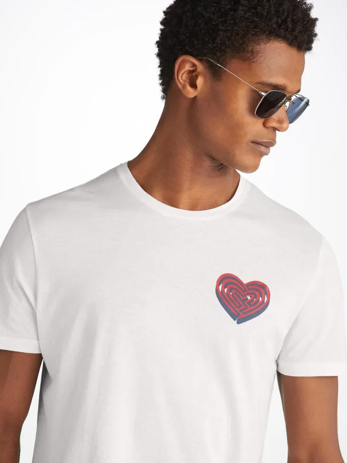 Short Sleeve TShirts Men Derek Rose TShirt Ripley 21 Pima Cotton White