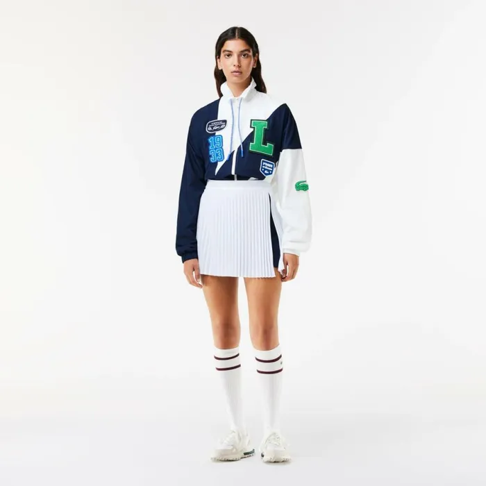Shorts and Skirts Women Lacoste Lacoste X EleVen By Venus Pleated Tennis Skirt White Navy Blue 522 Shorts and Skirts Women Lacoste Lacoste X EleVen By Venus Pleated Tennis Skirt White Navy Blue 522