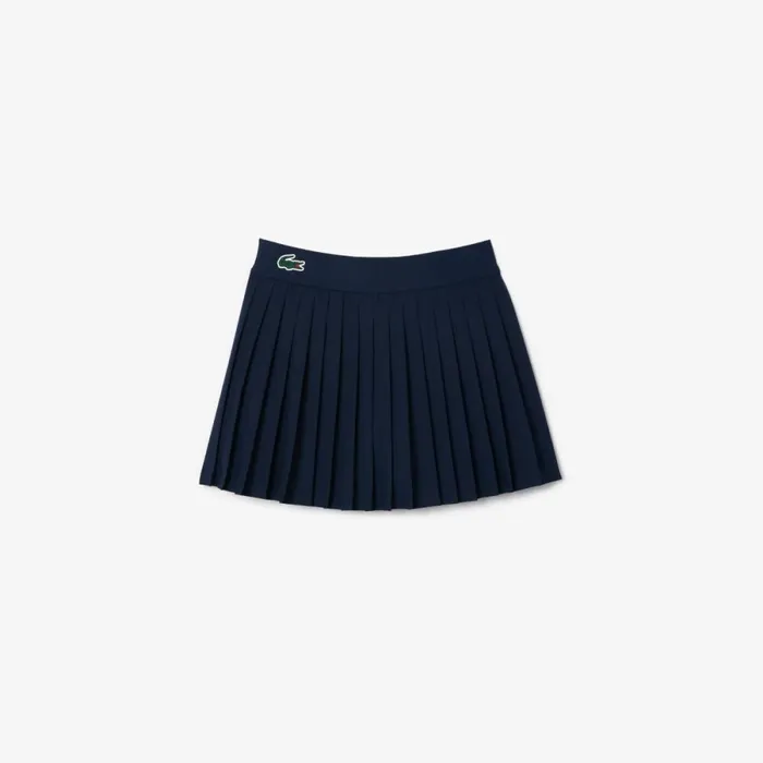 Shorts and Skirts Women Lacoste Women039s Miami Open Edition Ballgirl Tennis Skirt Navy Blue 423