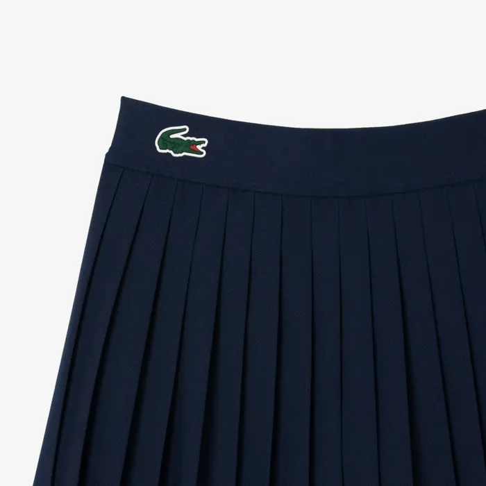 Shorts and Skirts Women Lacoste Women039s Miami Open Edition Ballgirl Tennis Skirt Navy Blue 423