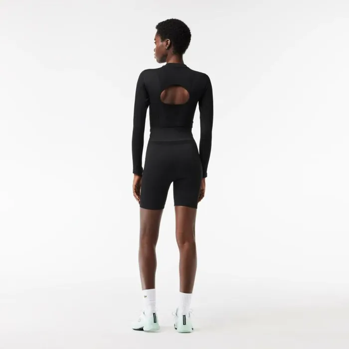 Shorts and Skirts Women Lacoste Women039s Seamless Sport Bike Shorts Black 031