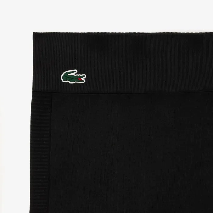 Shorts and Skirts Women Lacoste Women039s Seamless Sport Bike Shorts Black 031
