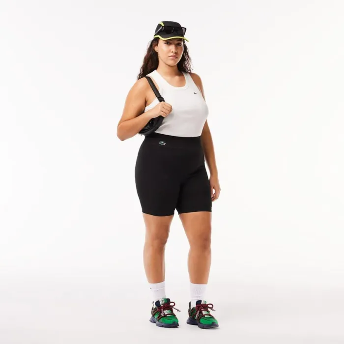 Shorts and Skirts Women Lacoste Women039s Seamless Sport Bike Shorts Black 031