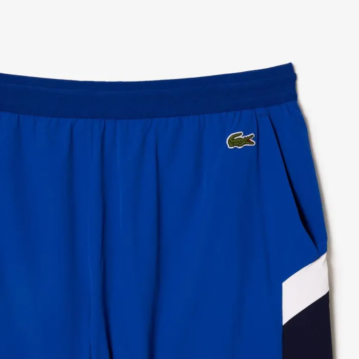 Shorts and Swim Men Lacoste Mens Colorblock Swim Trunks Blue Navy Blue White Cjl