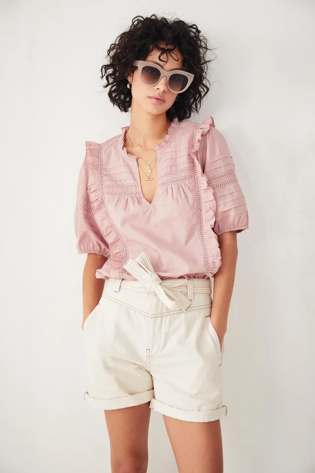 Shorts Women Hush Jerry Belted Shorts Off White