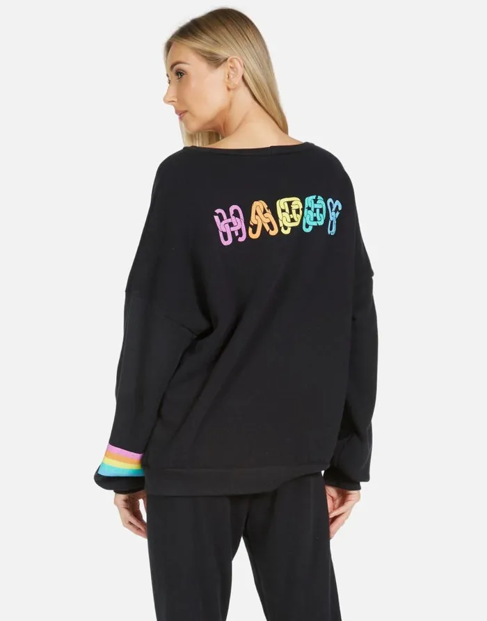 Sierra Happy Chains Black Women Lauren Moshi Long Sleeve