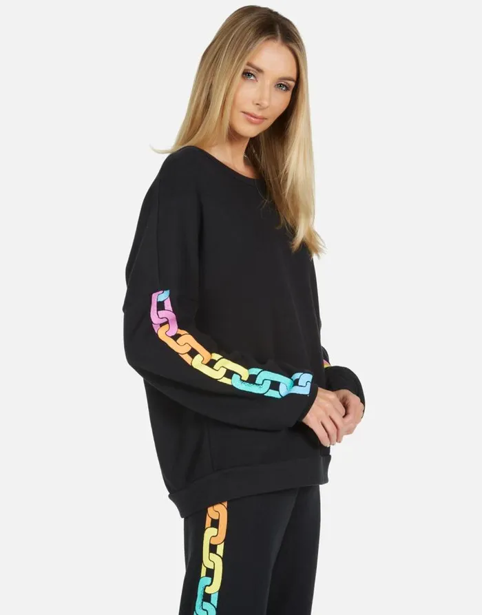 Sierra Happy Chains Black Women Lauren Moshi Long Sleeve