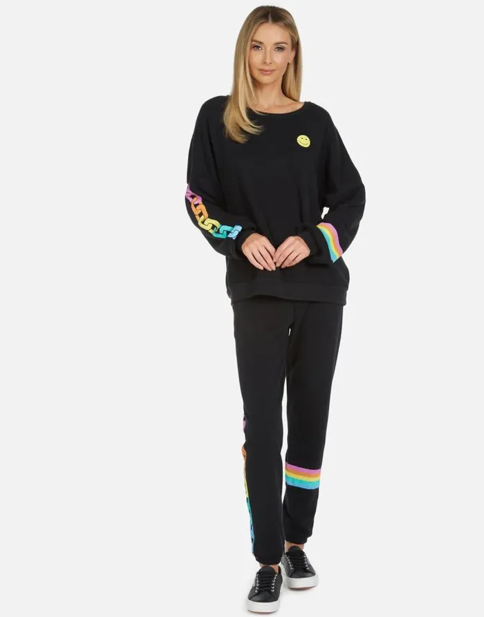Sierra Happy Chains Black Women Lauren Moshi Long Sleeve