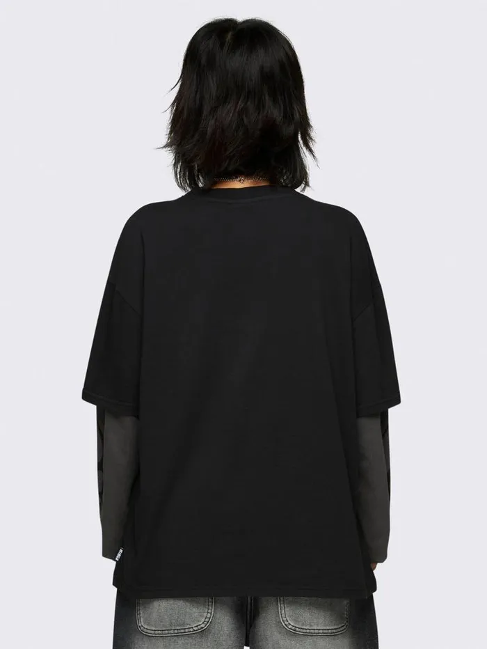 Silver Heart Layered Tshirt Women Minga London Tops and TShirts