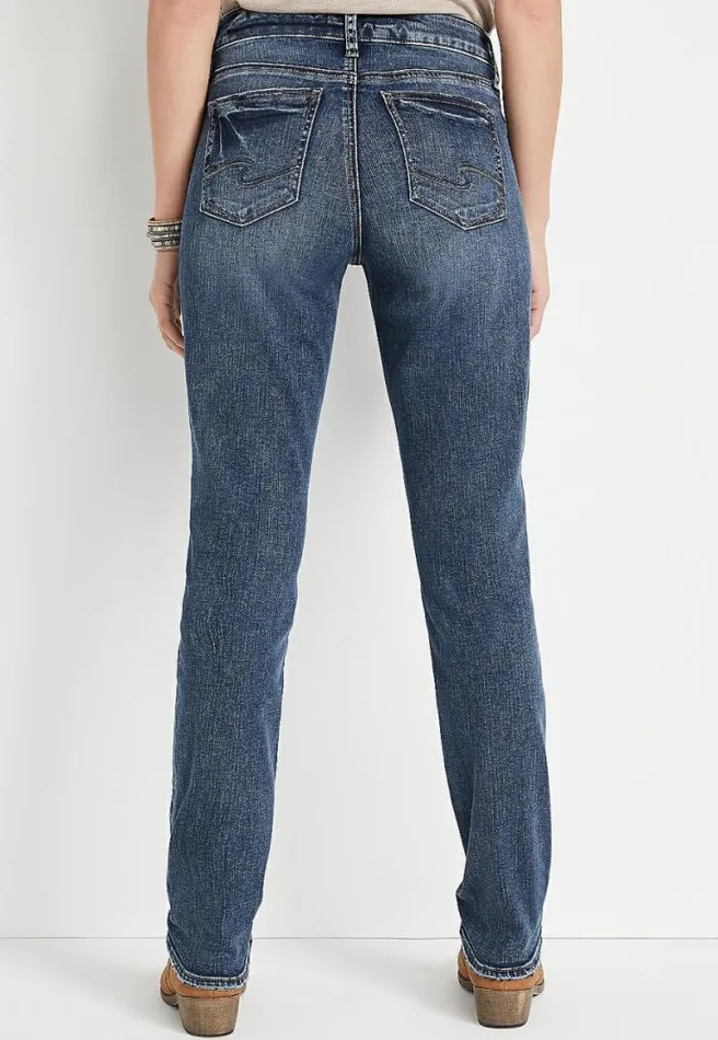 Silver Jeans Co Elyse Straight Mid Rise Jean Women Maurices Jeans