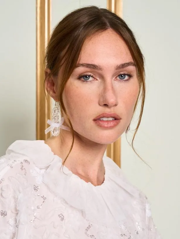 Sister Jane Accessories Womenswear DREAM Chantilly Bead Earrings Pearled Ivory