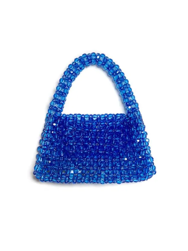 Sister Jane Accessories Womenswear DREAM Whitney Bead Mini Bag Royal Blue