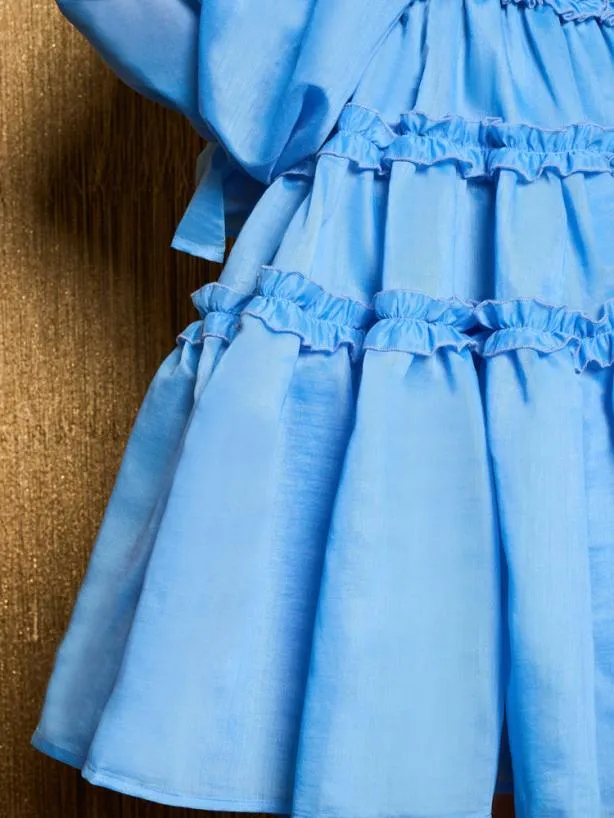 Sister Jane Dresses Womenswear DREAM Ladies Night Mini Dress Cornflower Blue