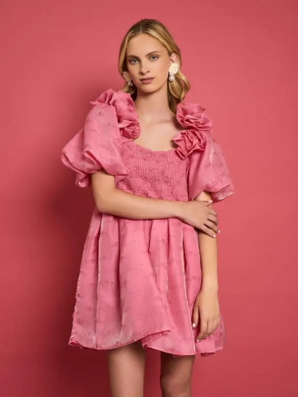 Sister Jane Dresses Womenswear DREAM Pure Blooms Mini Dress Pink Lemonade