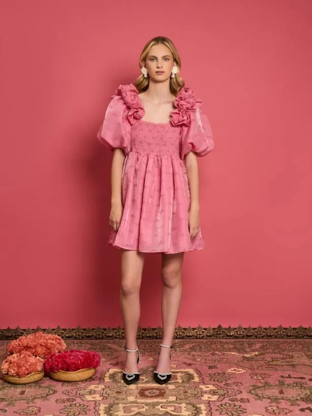 Sister Jane Dresses Womenswear DREAM Pure Blooms Mini Dress Pink Lemonade