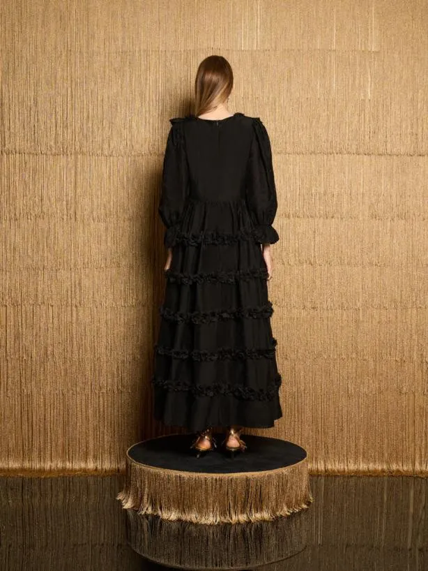 Sister Jane Dresses Womenswear DREAM You Can Dance Midi Dress Ink Black