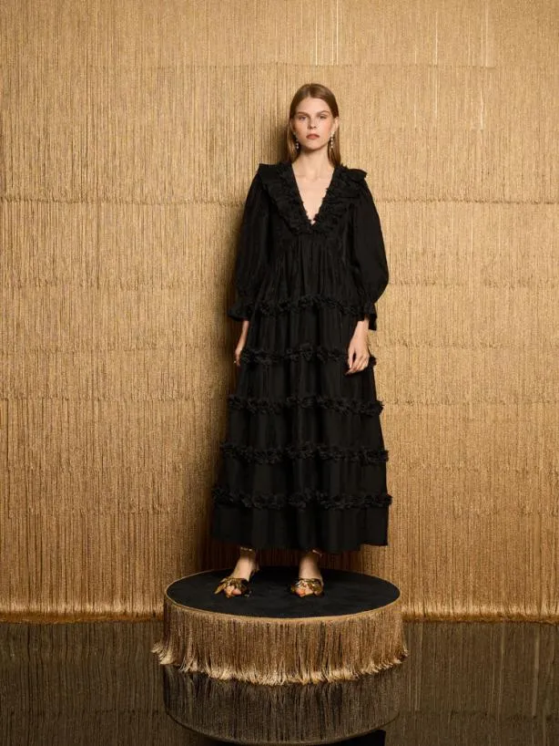 Sister Jane Dresses Womenswear DREAM You Can Dance Midi Dress Ink Black