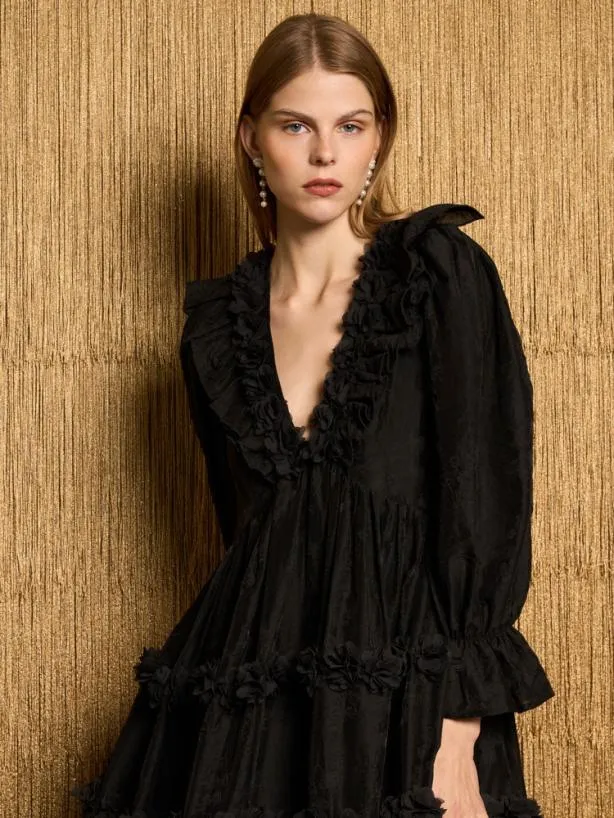 Sister Jane Dresses Womenswear DREAM You Can Dance Midi Dress Ink Black