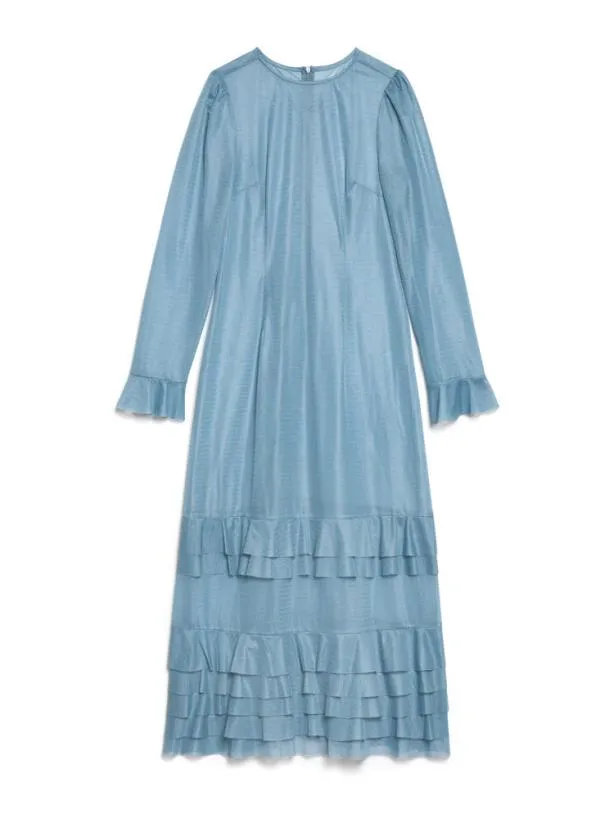 Sister Jane Dresses Womenswear Ghospell Liv Ruffle Midi Dress Baby Blue
