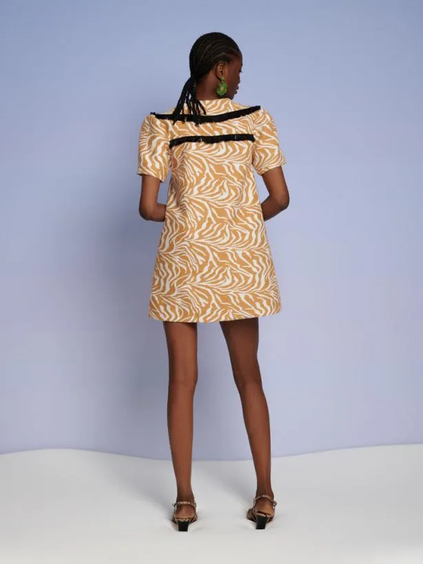 Sister Jane Dresses Womenswear Ghospell Remi Fray Mini Dress Rust Orange
