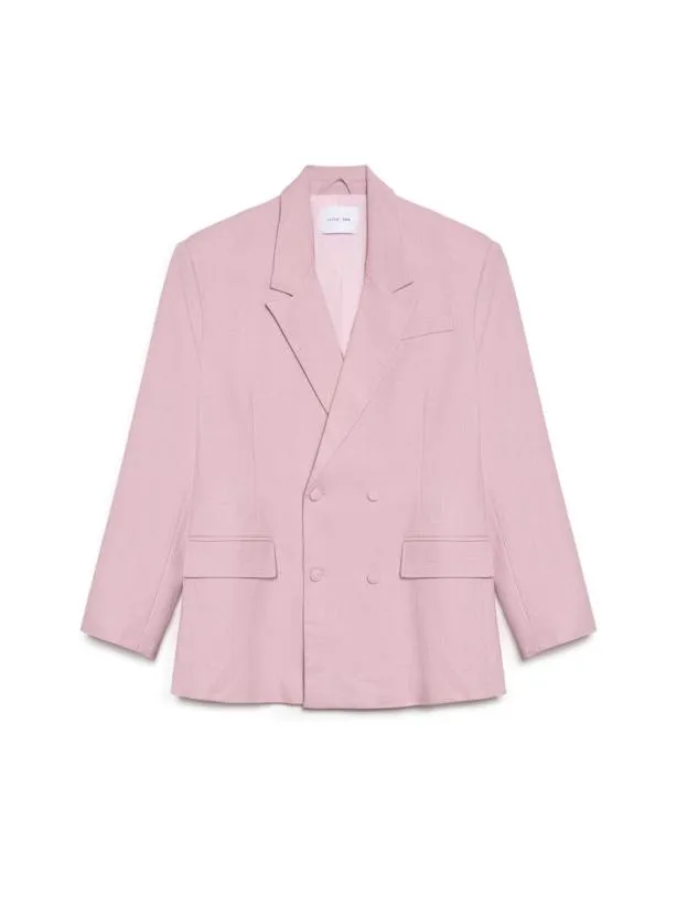 Sister Jane Jackets Womenswear Harlow Woven Blazer Dusty Pink