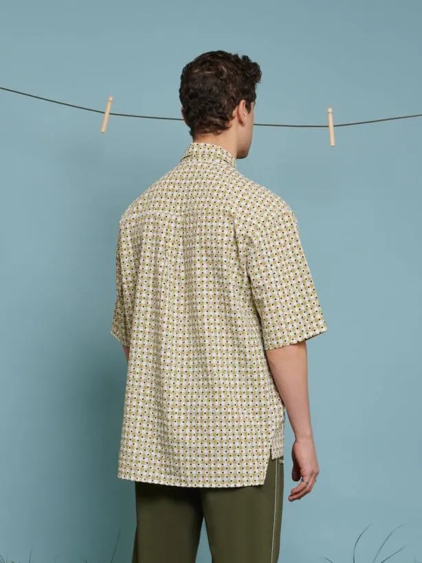 Sister Jane Tops Womenswear Evelyn Gingham Polo Shirt Green Gingham