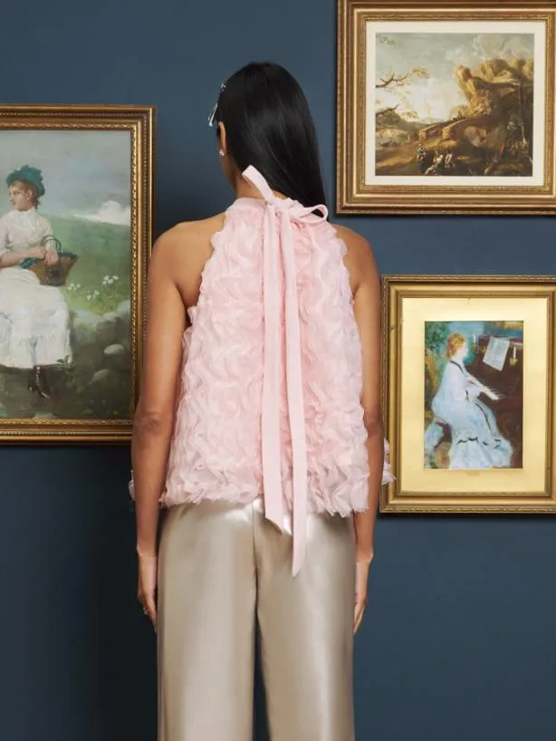 Sister Jane Tops Womenswear Masterpiece Tulle Top Baby Pink