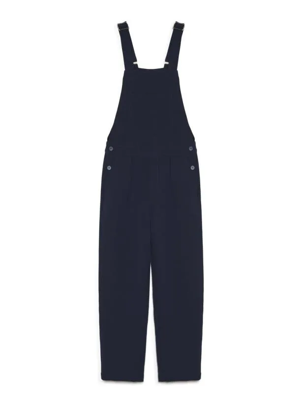 Sister Jane Trousers Menswear Lucky Dungarees Navy Blue