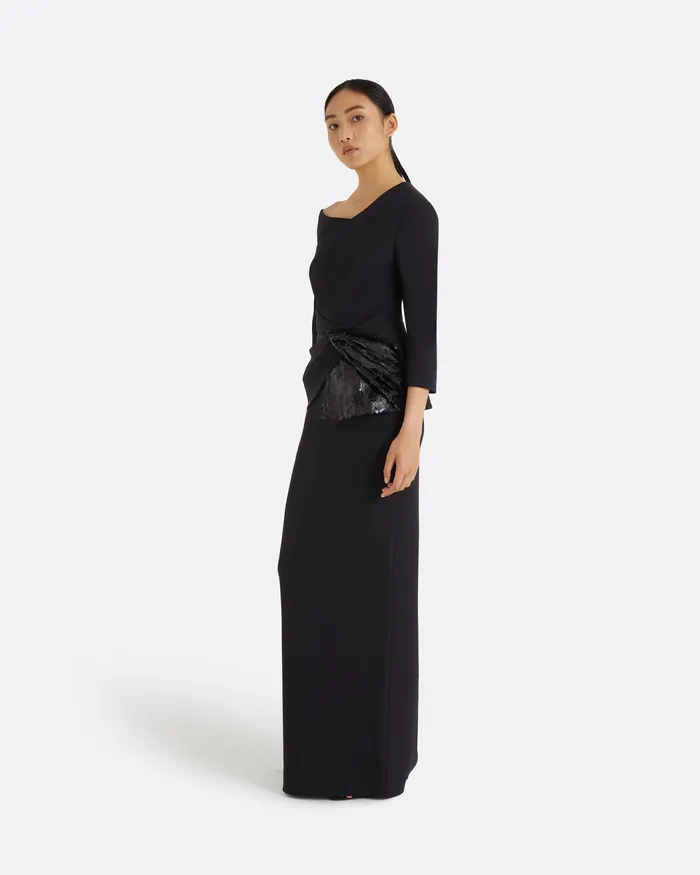 Skirts Safiyaa Women Sidha Black Skirt Black