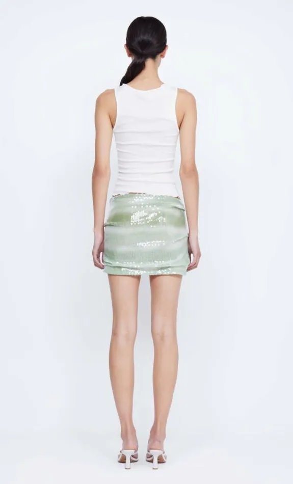 Skirts Shop Bec Bridge Brydie Tuck Mini Skirt Mint Ombre