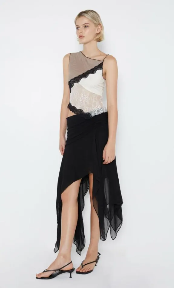 Skirts Shop Bec Bridge Elzette Asym Midi Skirt Black