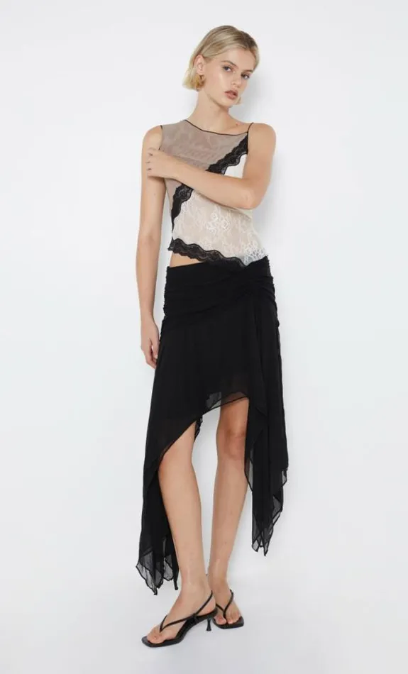 Skirts Shop Bec Bridge Elzette Asym Midi Skirt Black