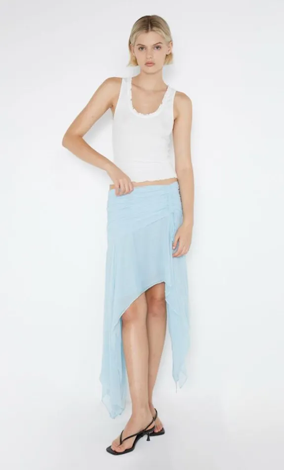 Skirts Shop Bec Bridge Elzette Asym Midi Skirt Dolphin Blue