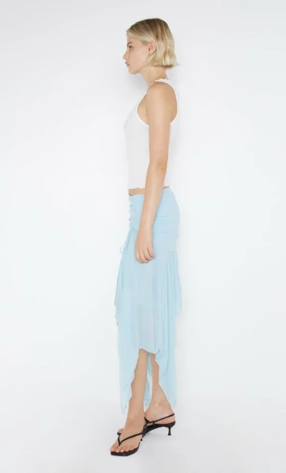 Skirts Shop Bec Bridge Elzette Asym Midi Skirt Dolphin Blue