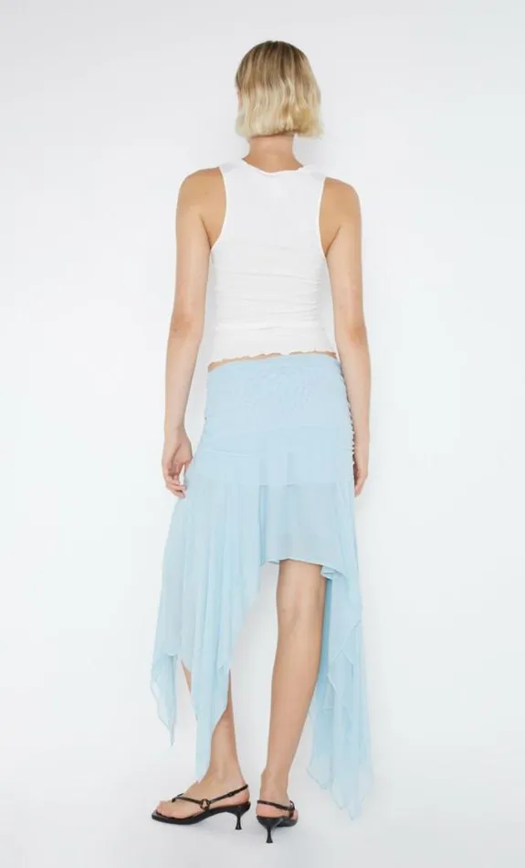 Skirts Shop Bec Bridge Elzette Asym Midi Skirt Dolphin Blue