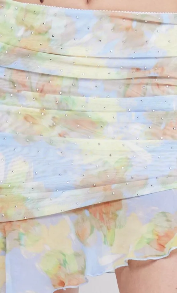 Skirts Shop Bec Bridge Zephy Mini Skirt Blue Blossom