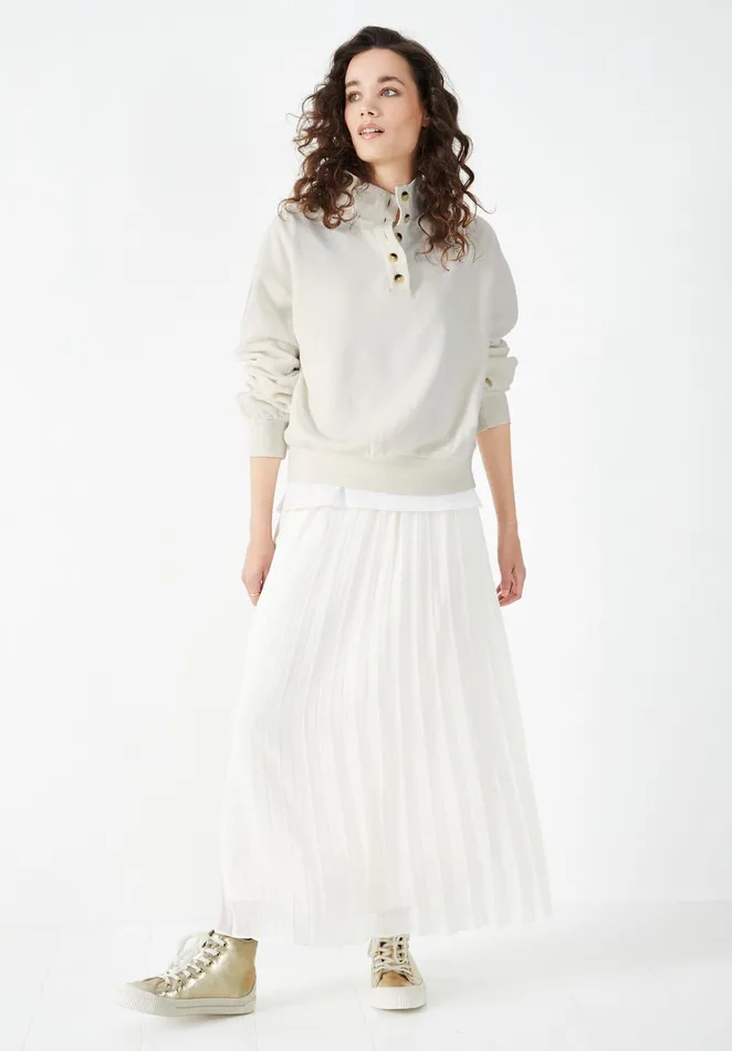 Skirts Women Hush Pleated Chiffon Skirt Ecru