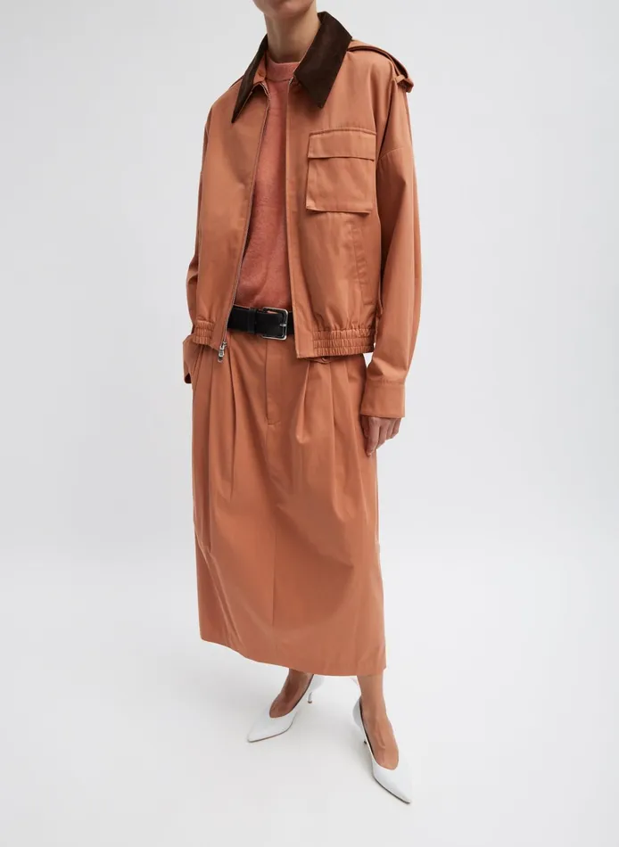 Skirts Women Tibi Bio Twill Triple Pleat Skirt