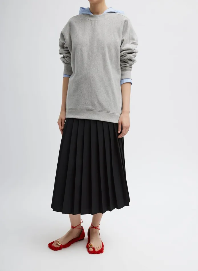 Skirts Women Tibi Grain De Poudre Convertible Pleated Skirt
