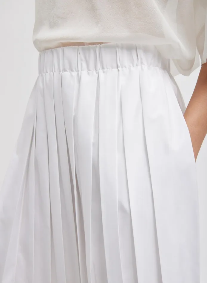 Skirts Women Tibi Nylon Pleated Pull On Skirt